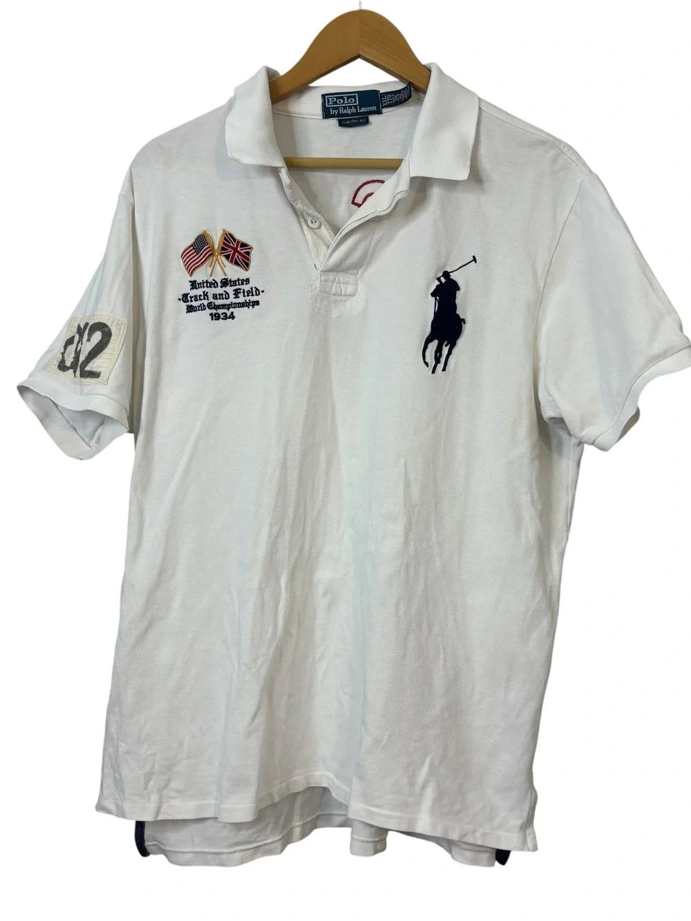 Vintage Ralph Lauren United States/British Polo Big Pony Track Field 012 XXL
